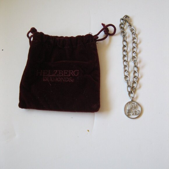 Helzberg Diamonds Sterling Silver "I Am Loved" Bracelet - Picture 1 of 6